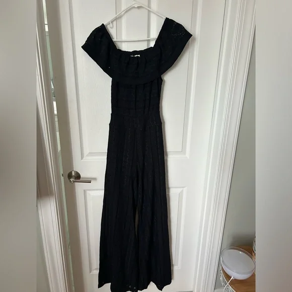 Nightcap black lace jumpsuit size small - Picture 3 of 4